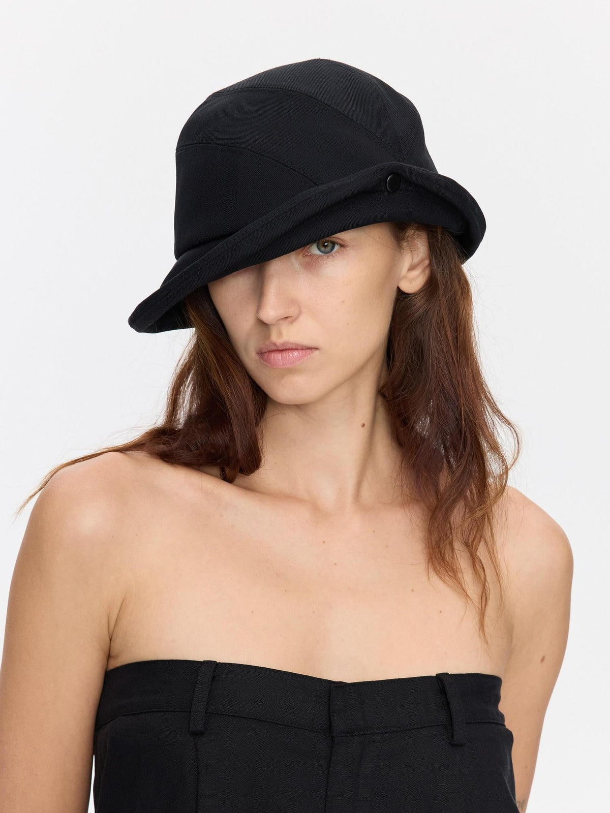 Wide Brim Turn Up Vintage Sun Protection Soft Casual Women's Polyester Hats
