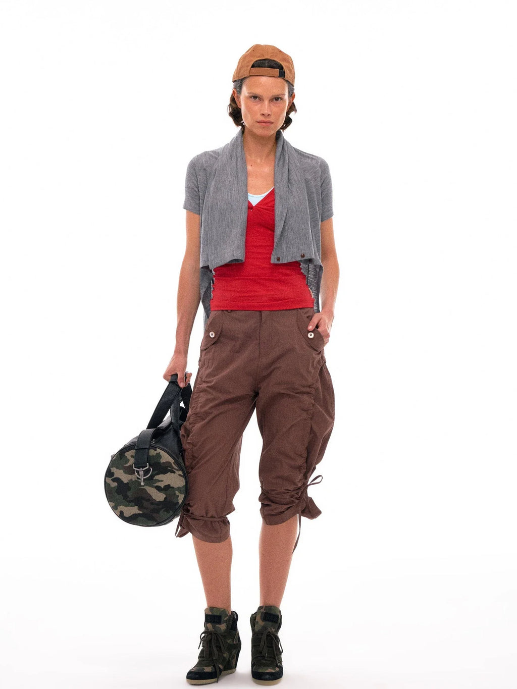 Fine Merino Wool Knit Cardigan With Convertible Collar