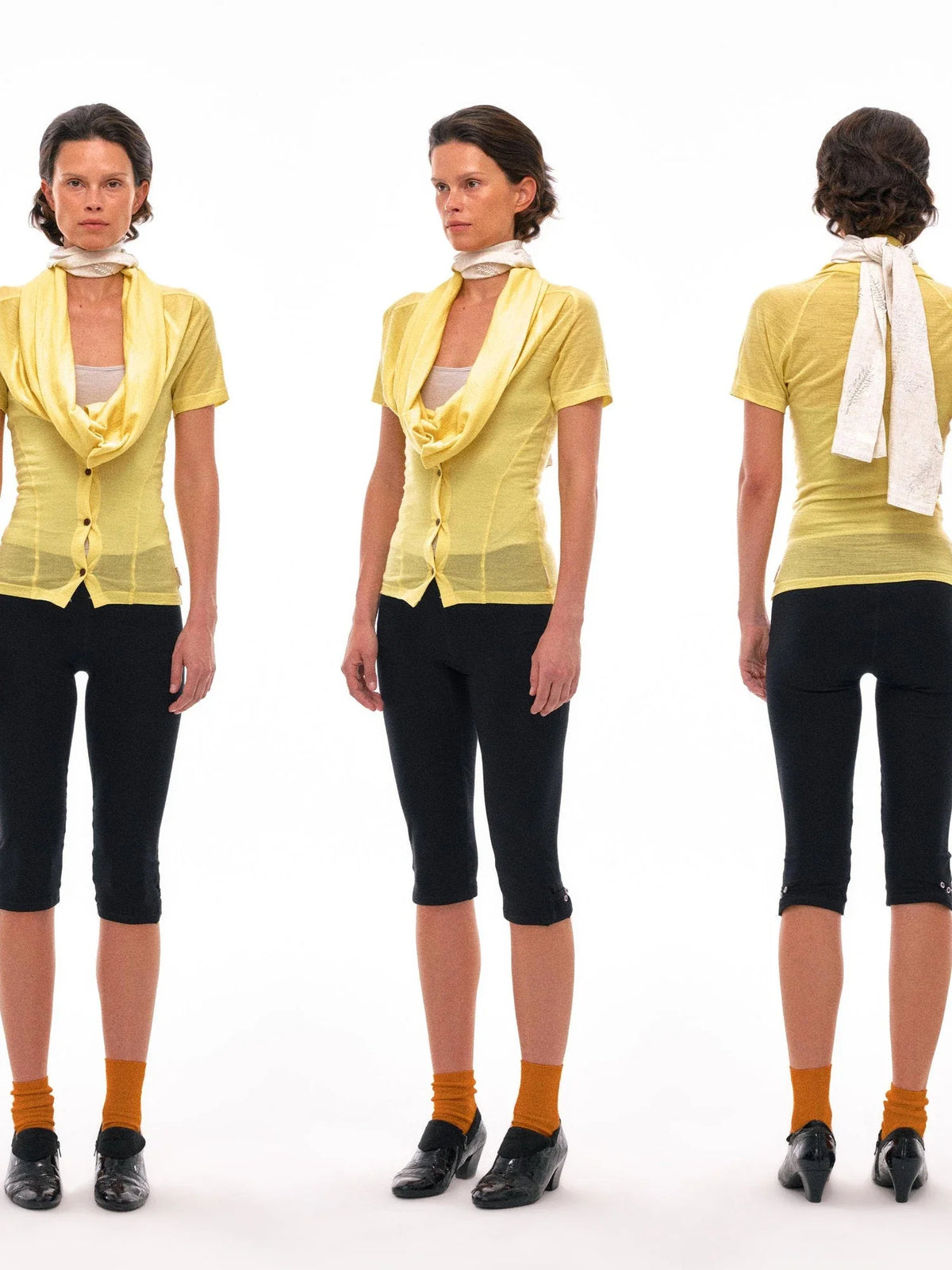 Fine Merino Wool Knit Cardigan With Convertible Collar