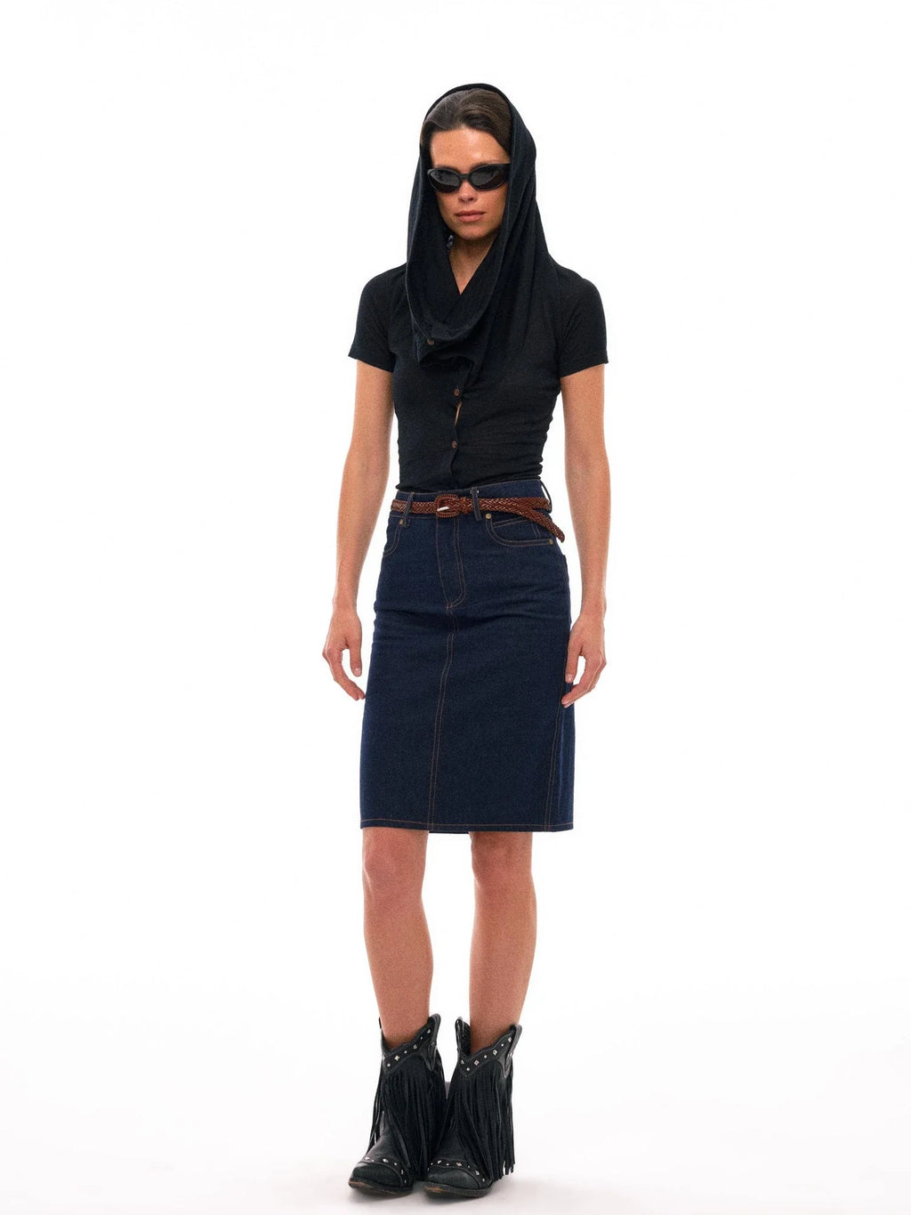 Fine Merino Wool Knit Cardigan With Convertible Collar