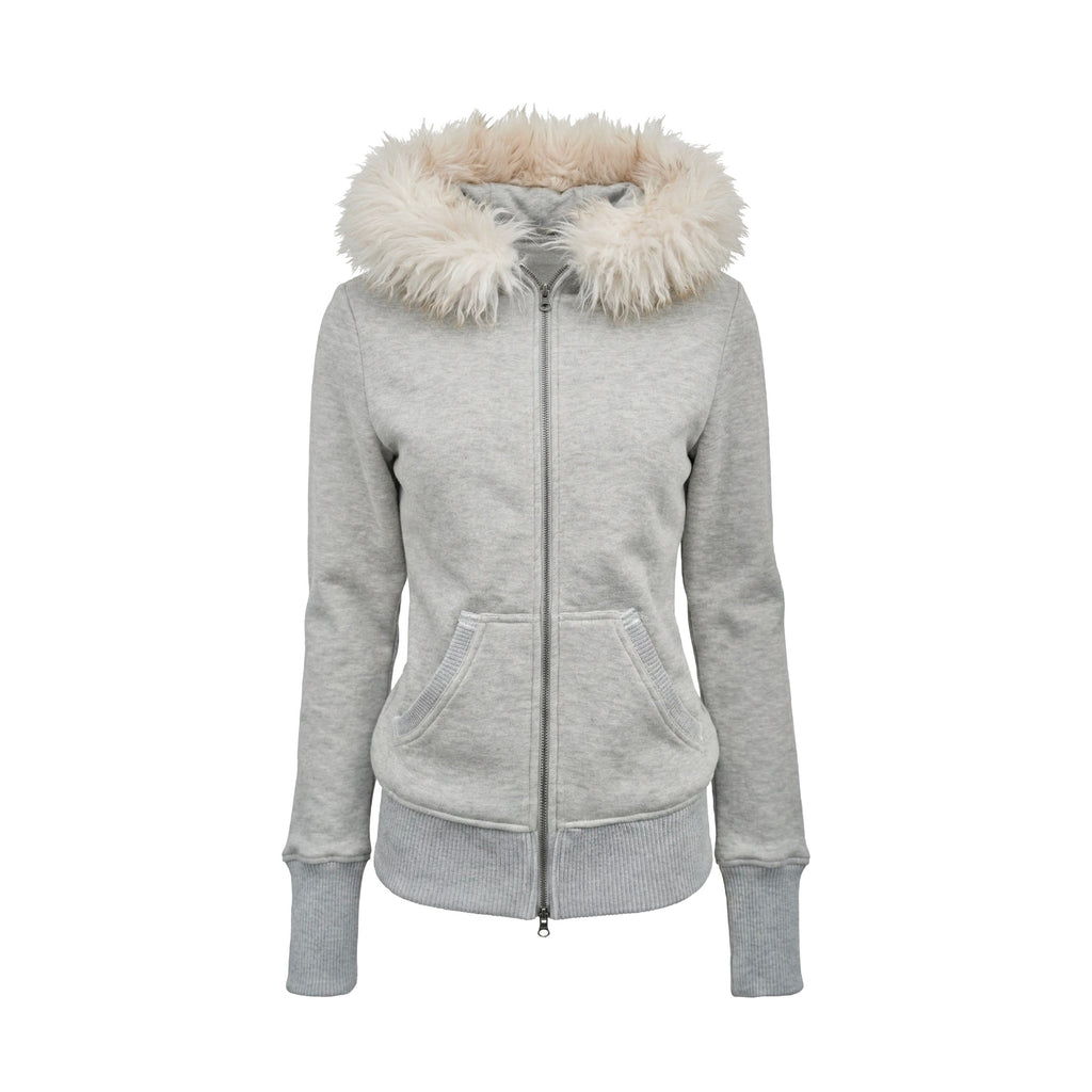 Fleece Lined Distressed Slim Fit Zip Hooded Cardigan Streetwear Hoodies