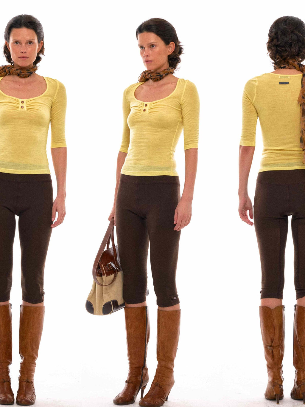 Lyocell Yoga Shorts With Adjustable Hem And Shell Buttons