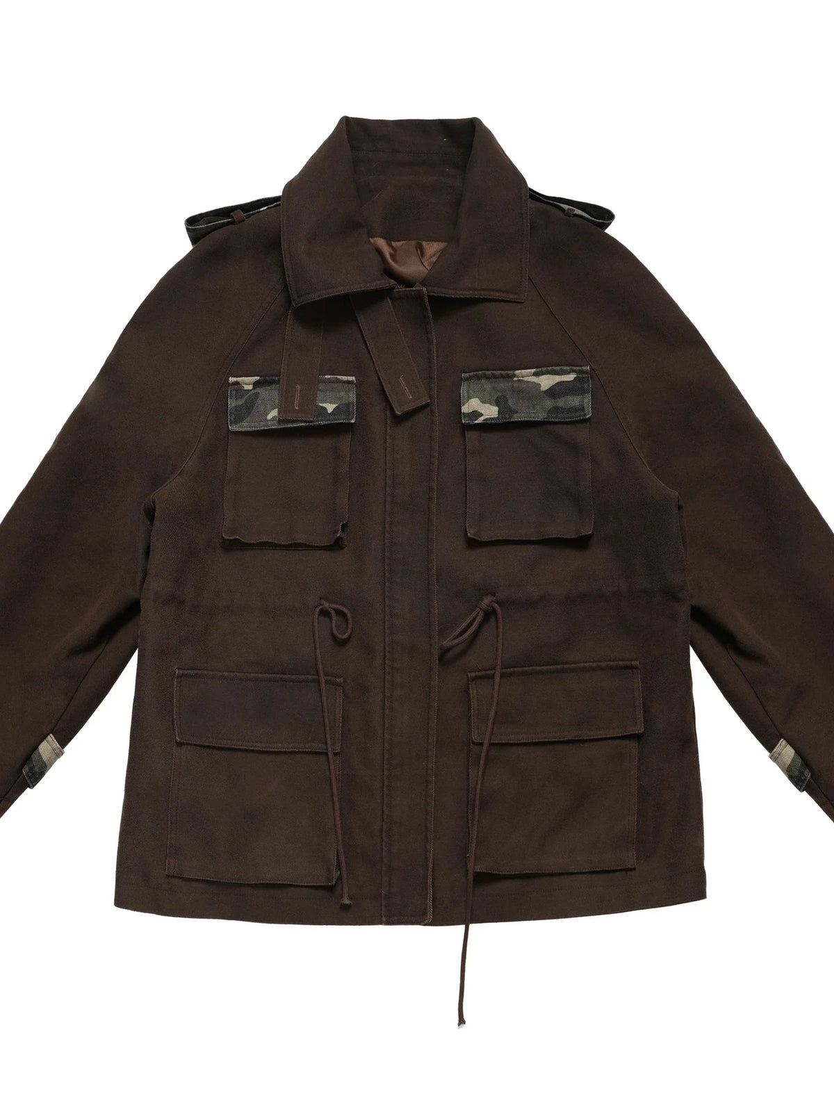 Military Washed Camo Utility Jacket