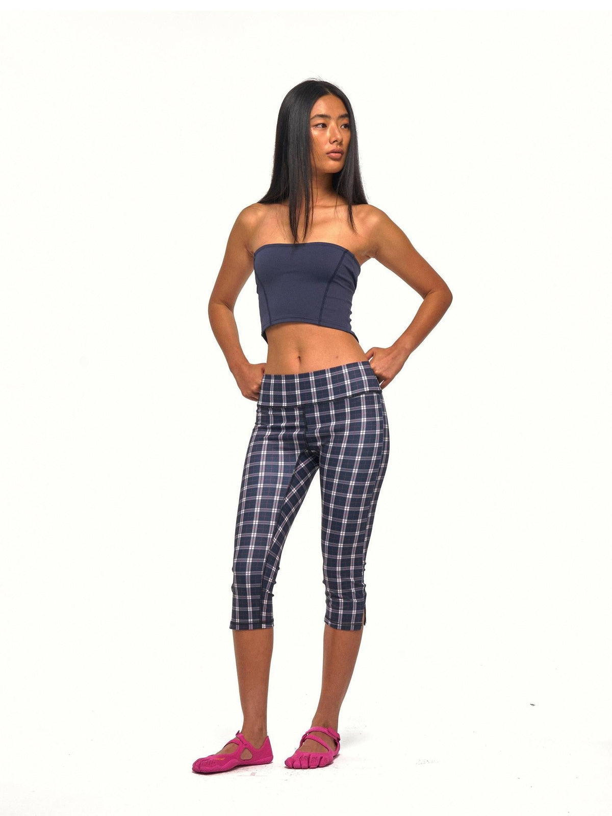 Reversible Cross Twist Knot Cropped Strappy Women's Yoga Tube Tops