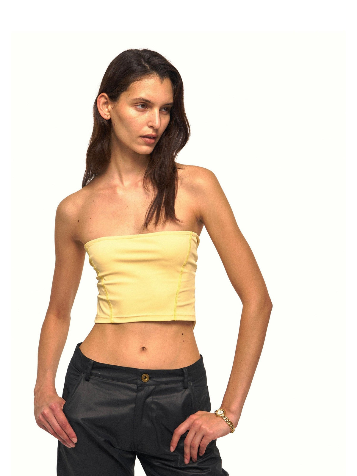 Reversible Cross Twist Knot Cropped Strappy Women's Yoga Tube Tops