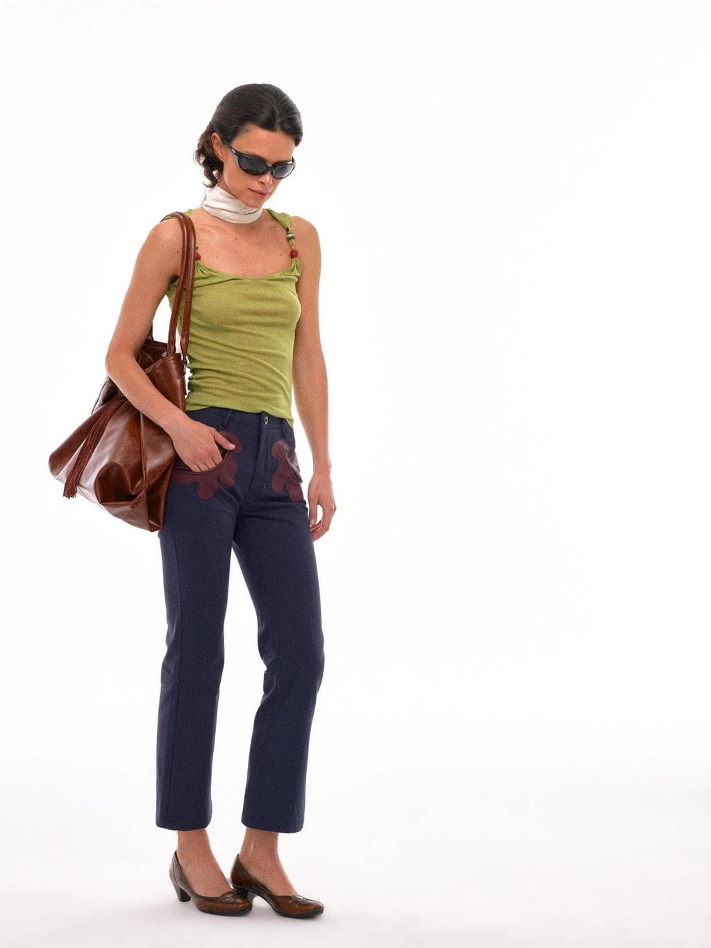 Tencel Wool Beaded Camisole Four Colors