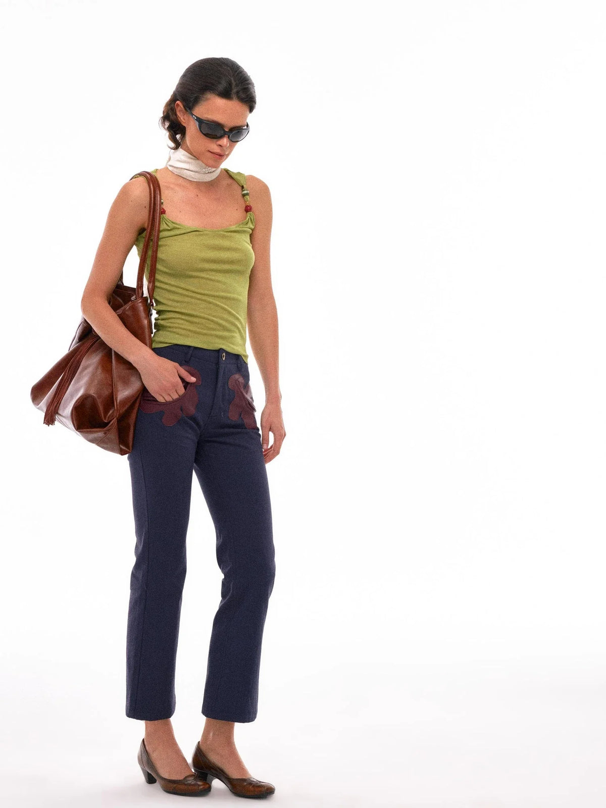 Tencel Wool Beaded Camisole Four Colors
