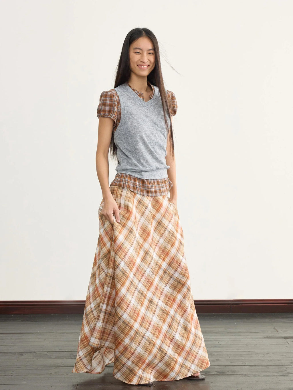V-Neck Knit Vest For Layering Or Solo Wear