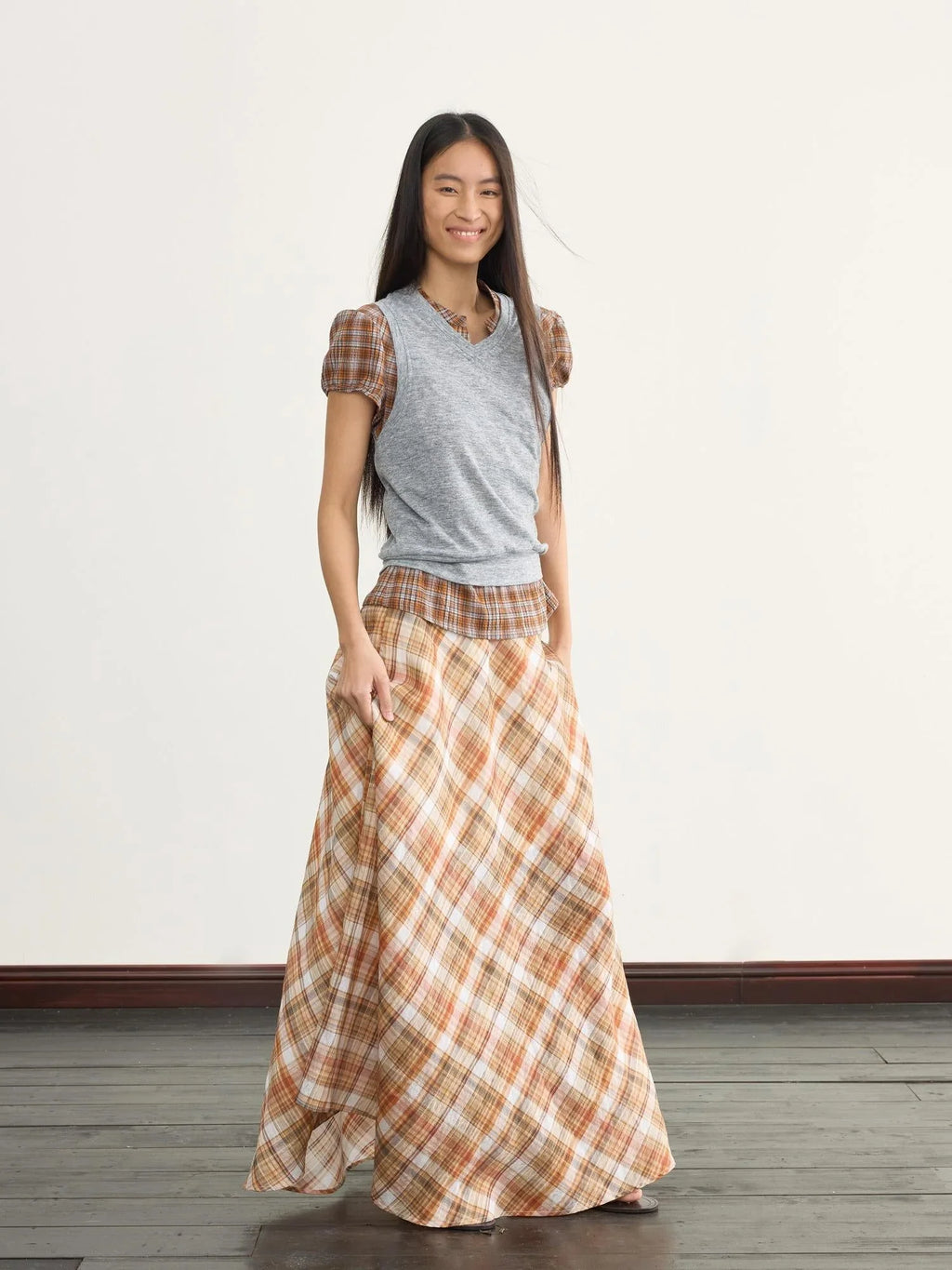 V-Neck Knit Vest For Layering Or Solo Wear