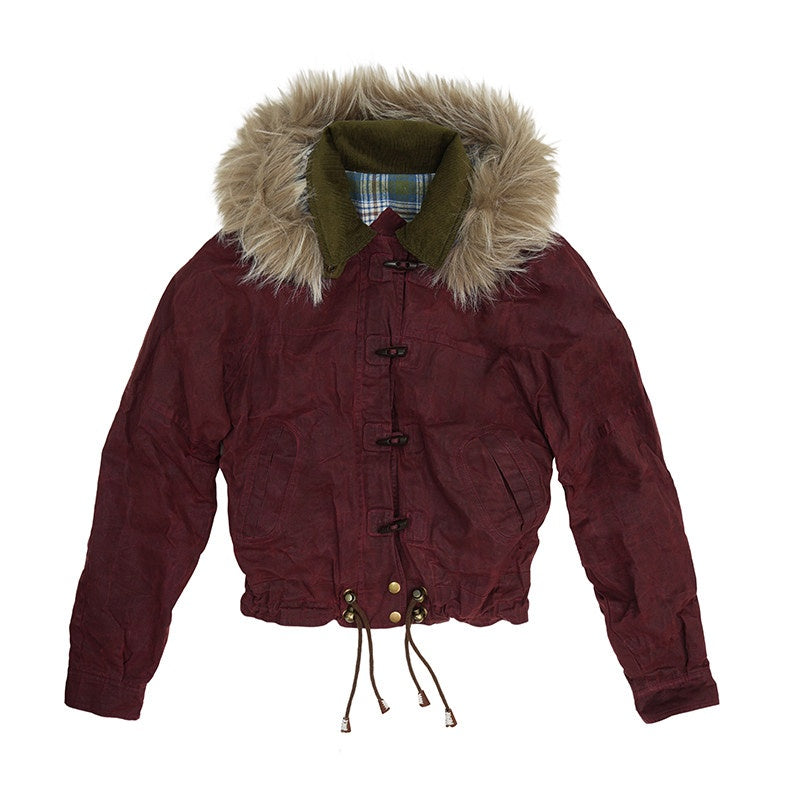 Waterproof Thick Cotton Filled Hooded High Waist British Unisex Puffer Jacket