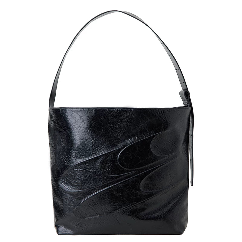 LARGE CAPACITY LEATHER TOTE BAG