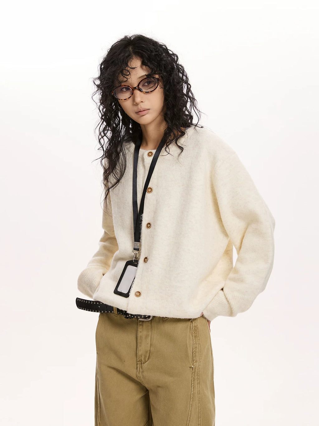 RETRO KNITTED CARDIGAN SWEATER
