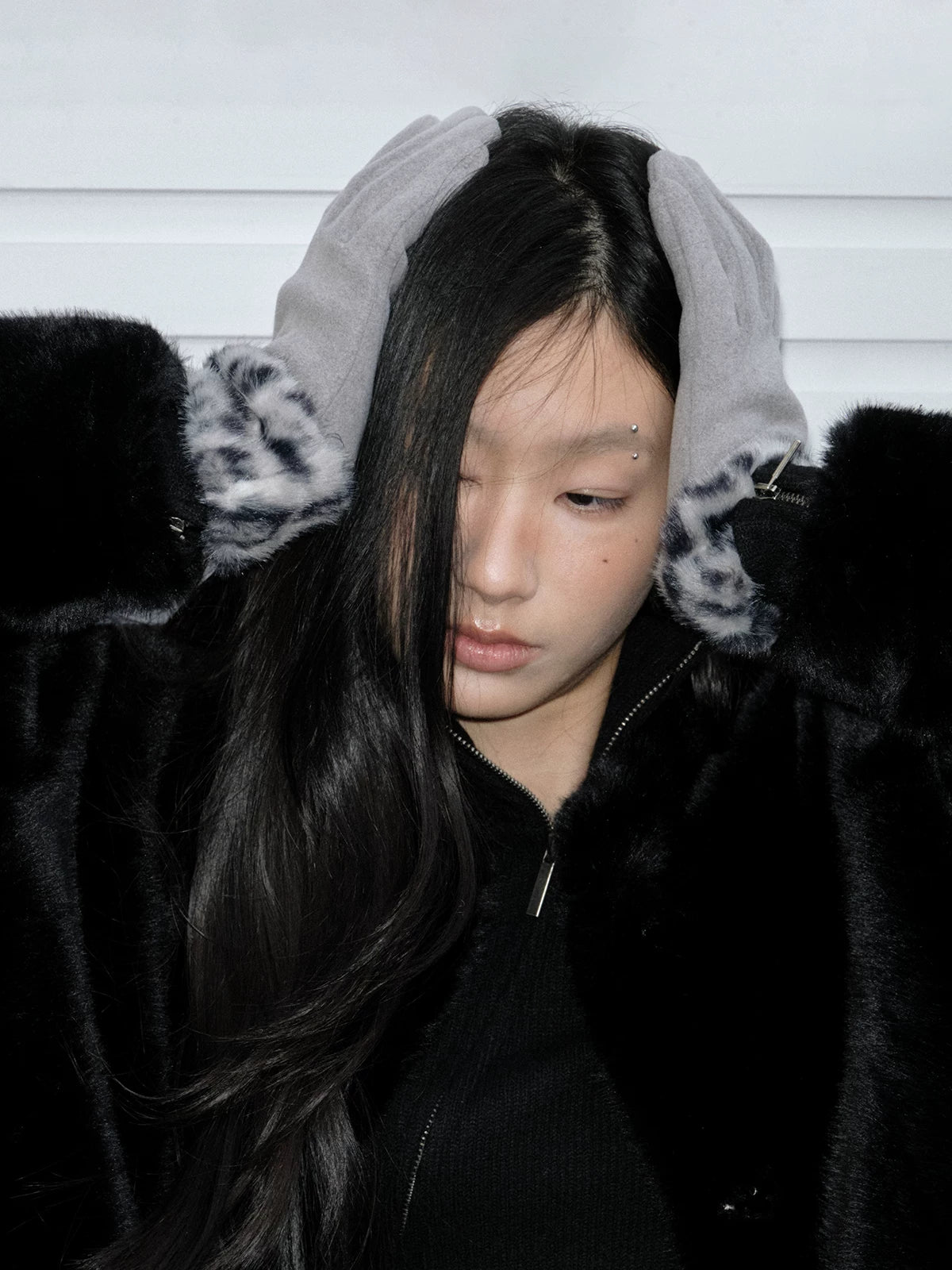 TRIA SELECT | FASHIONABLE LEOPARD TOUCHSCREEN GLOVES【ID:TN00141】
