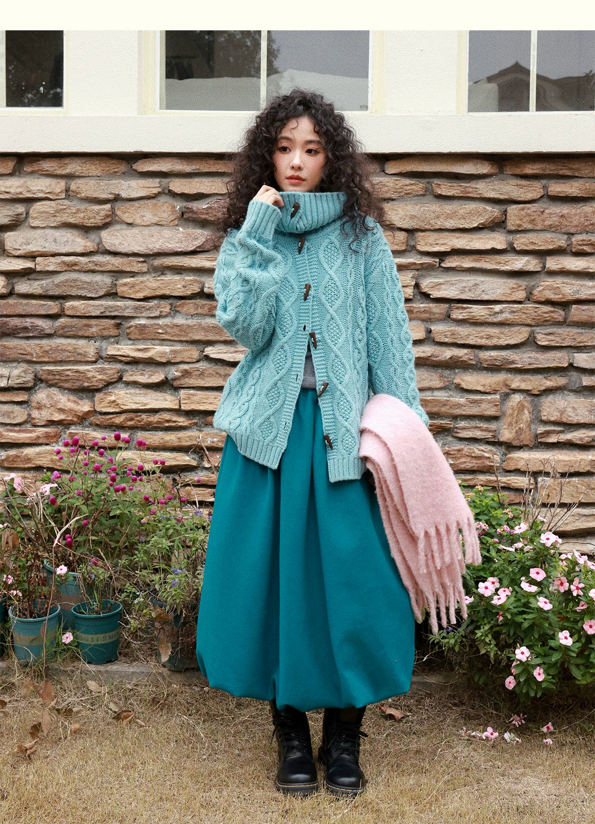 化学少女 | FLORAL KNIT CARDIGAN SWEATER【ID:TN00159】