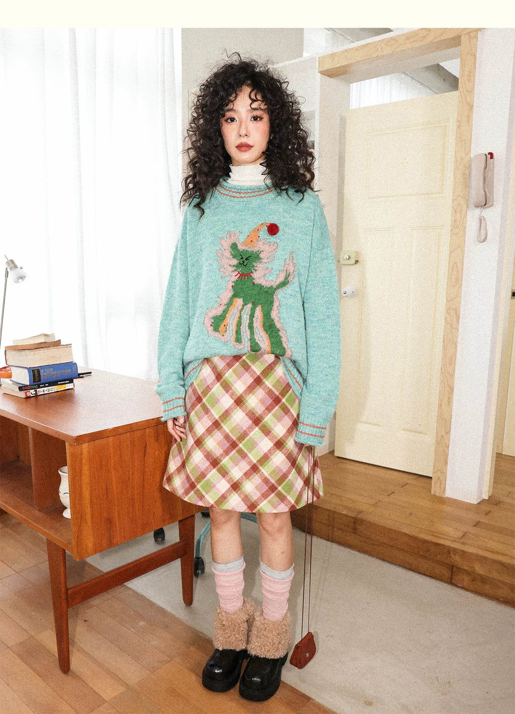 化学少女 | KNIT SWEATER WITH BOWLER HAT【ID:TN00148】