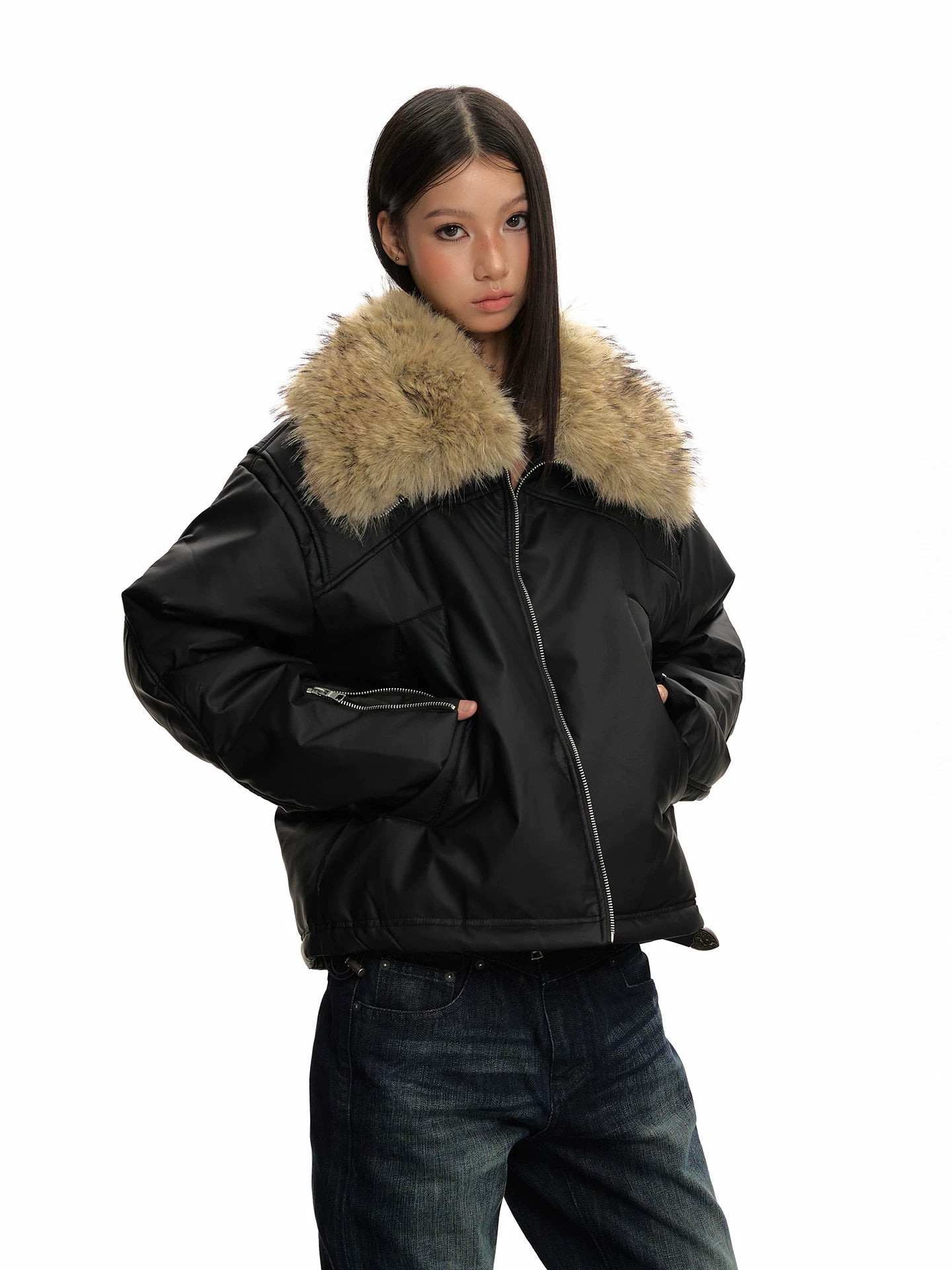 RETRO PU LEATHER JACKET