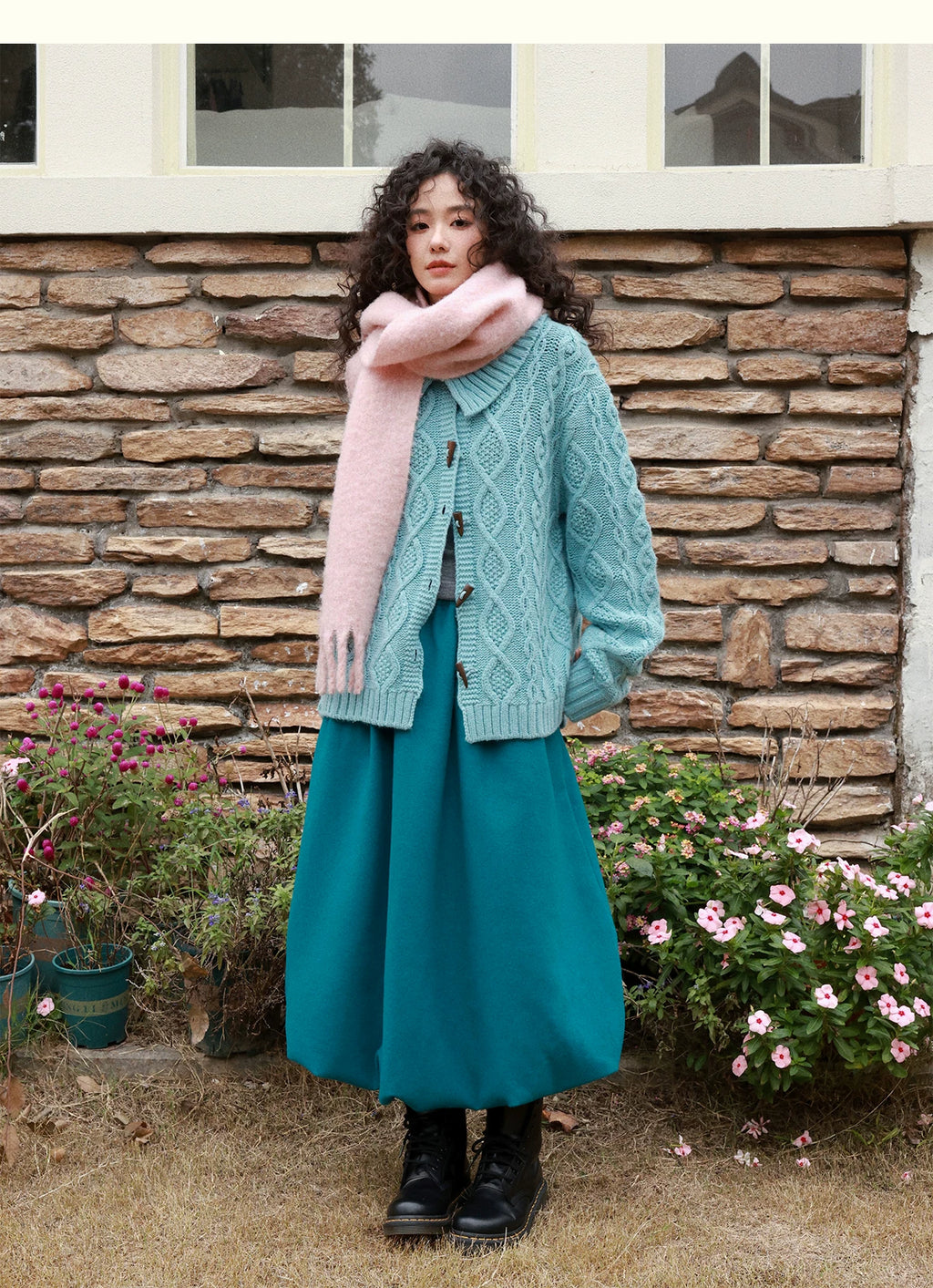 化学少女 | FLORAL KNIT CARDIGAN SWEATER【ID:TN00159】