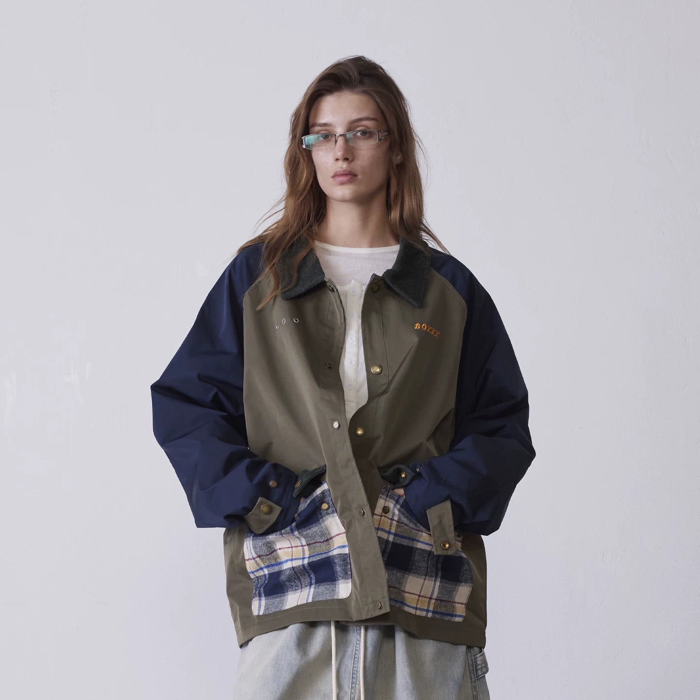 RETRO COLOR BLOCK WORKWEAR JACKET