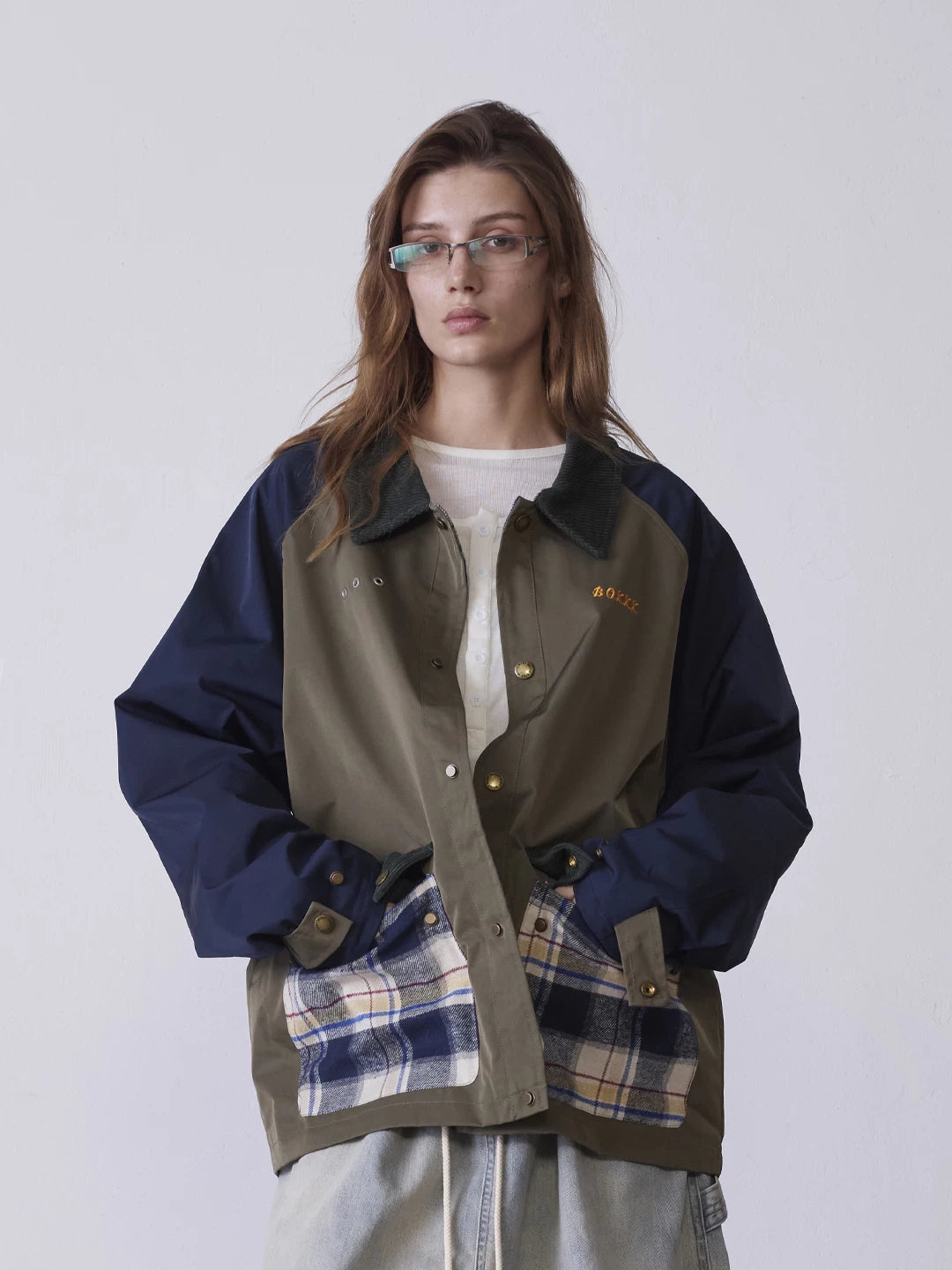 RETRO COLOR BLOCK WORKWEAR JACKET