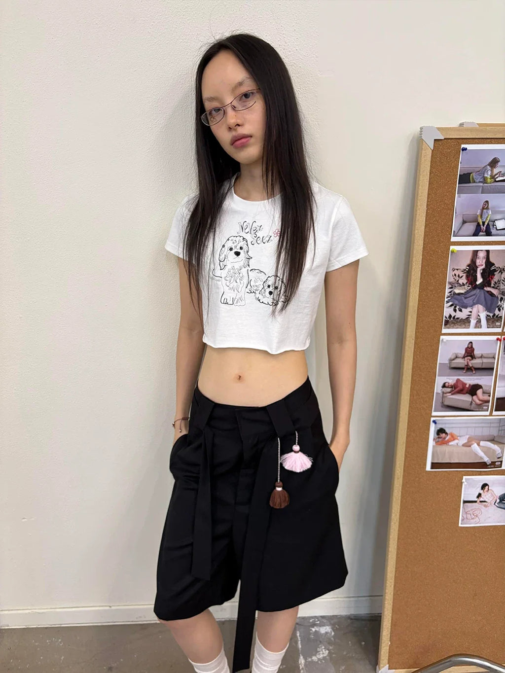 Soft Utility Wool Blend Culottes