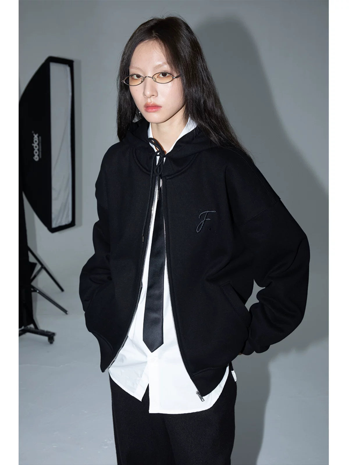 FUNKYFUN | FUNKY BOA HOODED CARDIGAN【ID:TN00181】