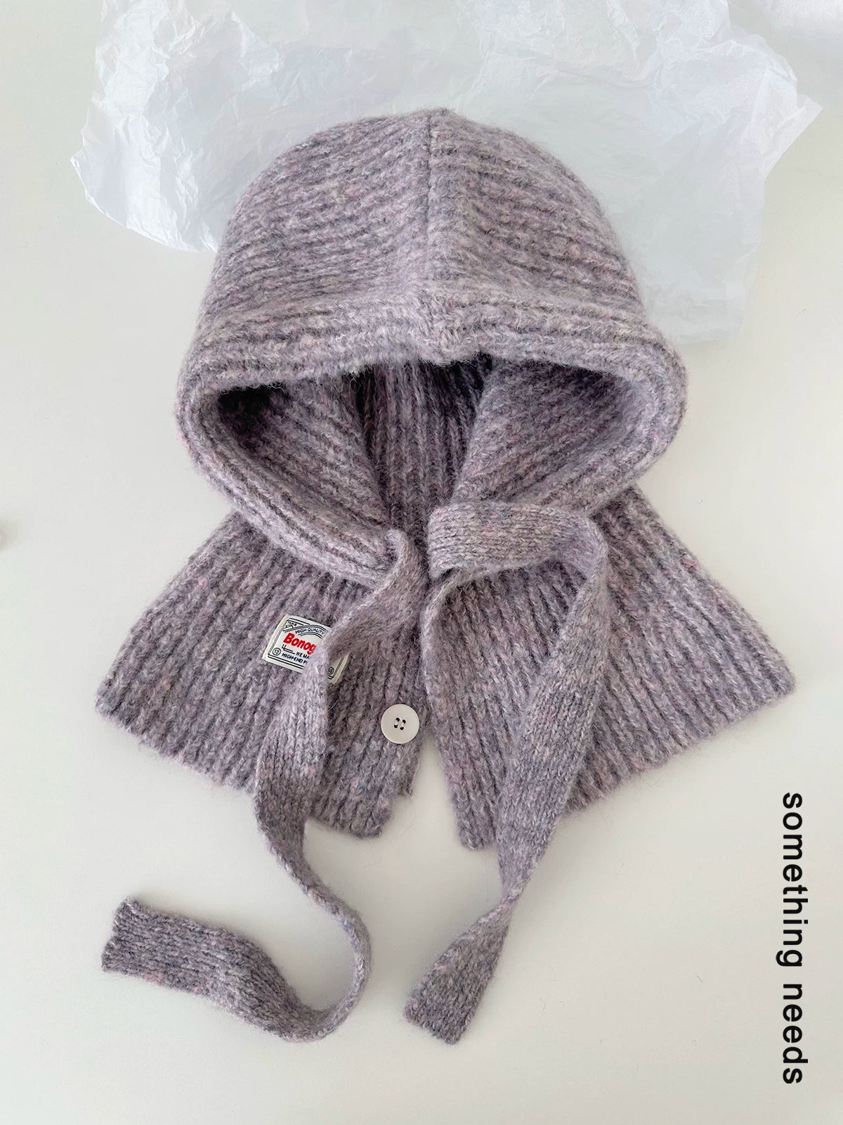 TRIA SELECT | WINTER KNIT BALACLAVA HAT【ID:TN00074】