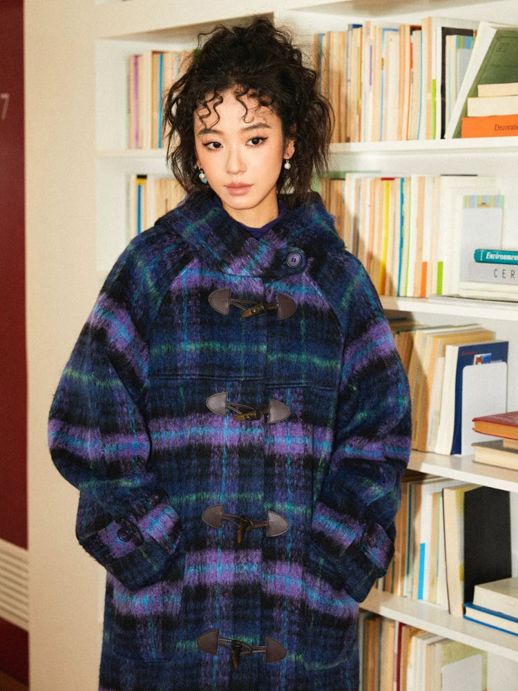 化学少女 | PLAID WOOL COAT JACKET【ID:TN00166】