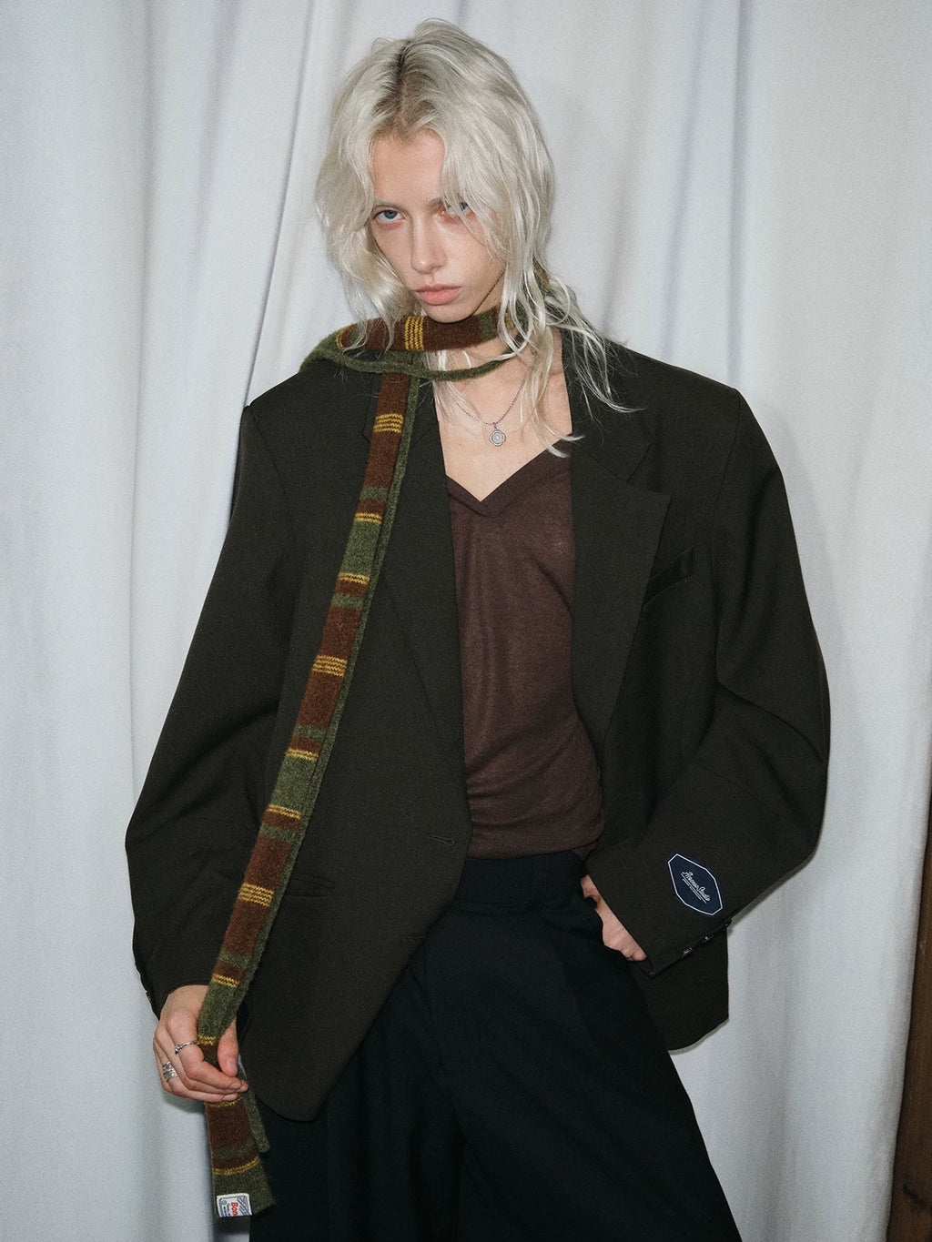 TRIA SELECT | CHIC STRIPED SCARF【ID:TN00127】