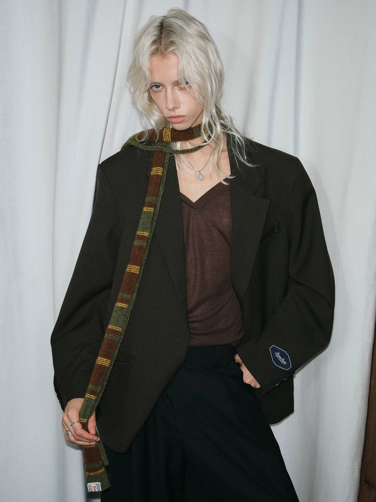 TRIA SELECT | CHIC STRIPED SCARF【ID:TN00127】