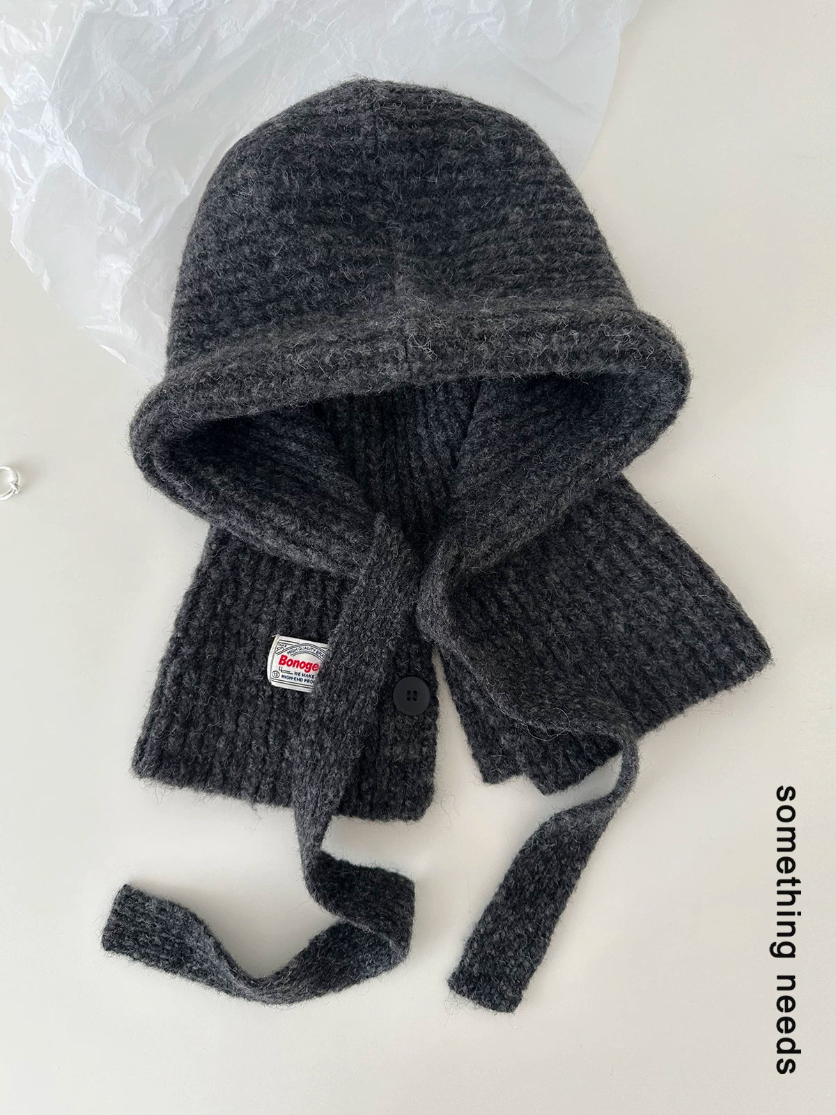 TRIA SELECT | WINTER KNIT BALACLAVA HAT【ID:TN00074】