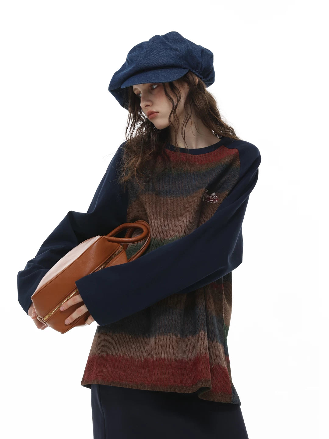RETRO GRADIENT BLOCK SWEATER