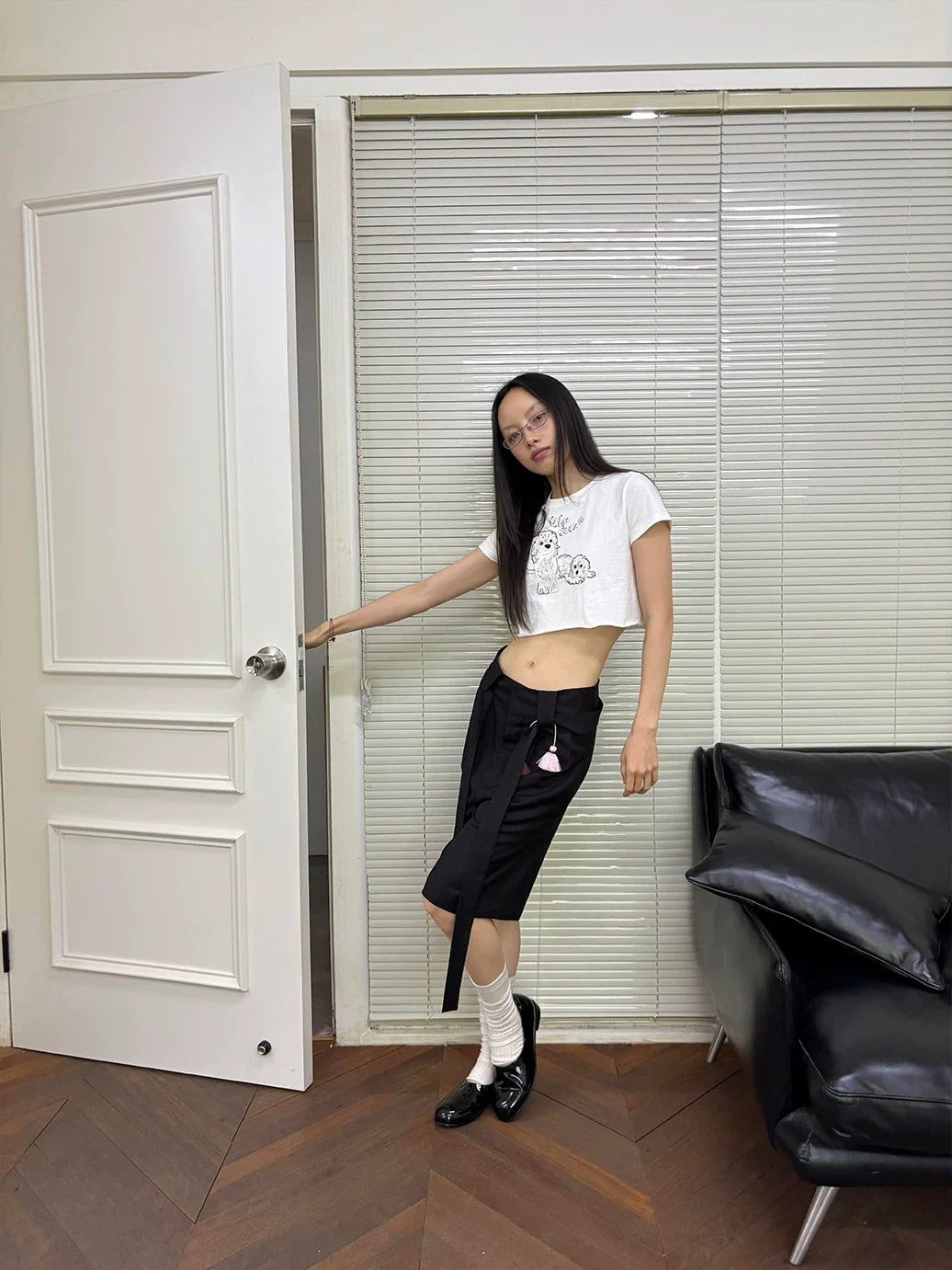 Soft Utility Wool Blend Culottes