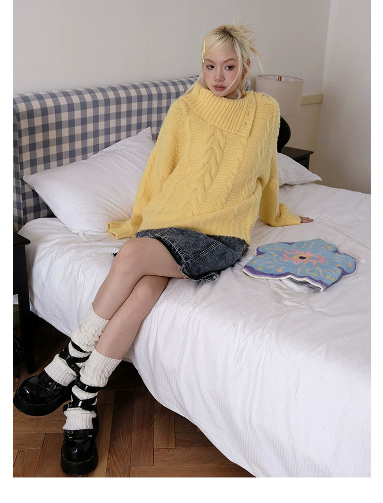 化学少女 | SLOUCHY WOOL MOHAIR SWEATER【ID:TN00147】