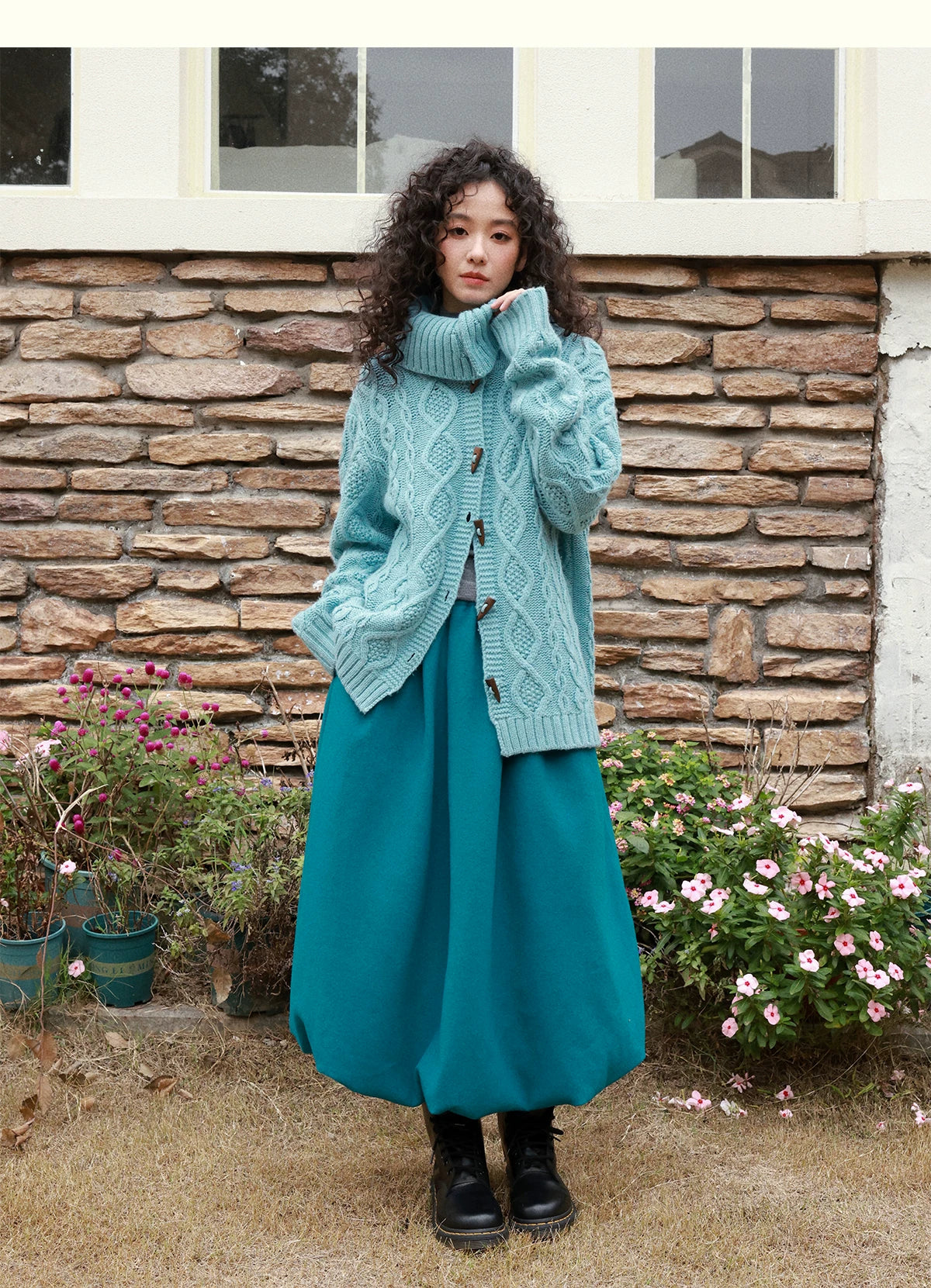 化学少女 | FLORAL KNIT CARDIGAN SWEATER【ID:TN00159】
