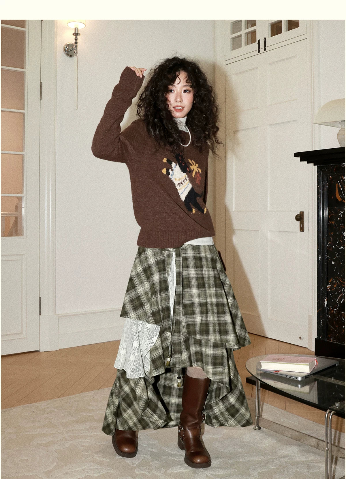 化学少女 | IRREGULAR LACE BUSTIER SKIRT【ID:TN00158】