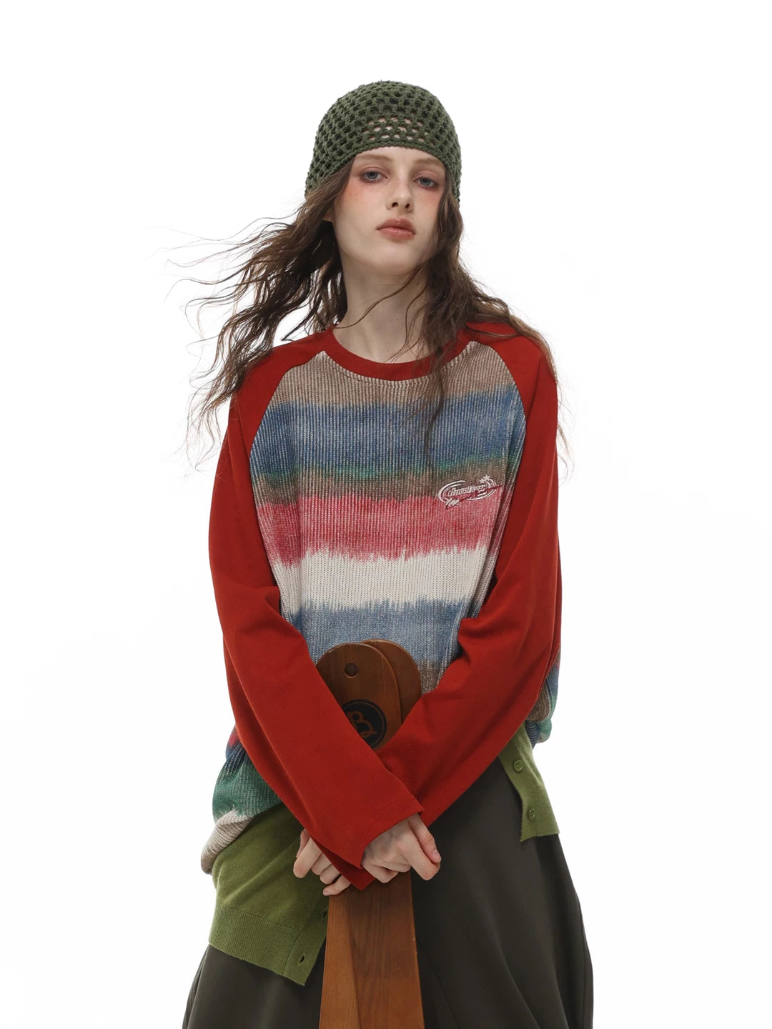 RETRO GRADIENT BLOCK SWEATER