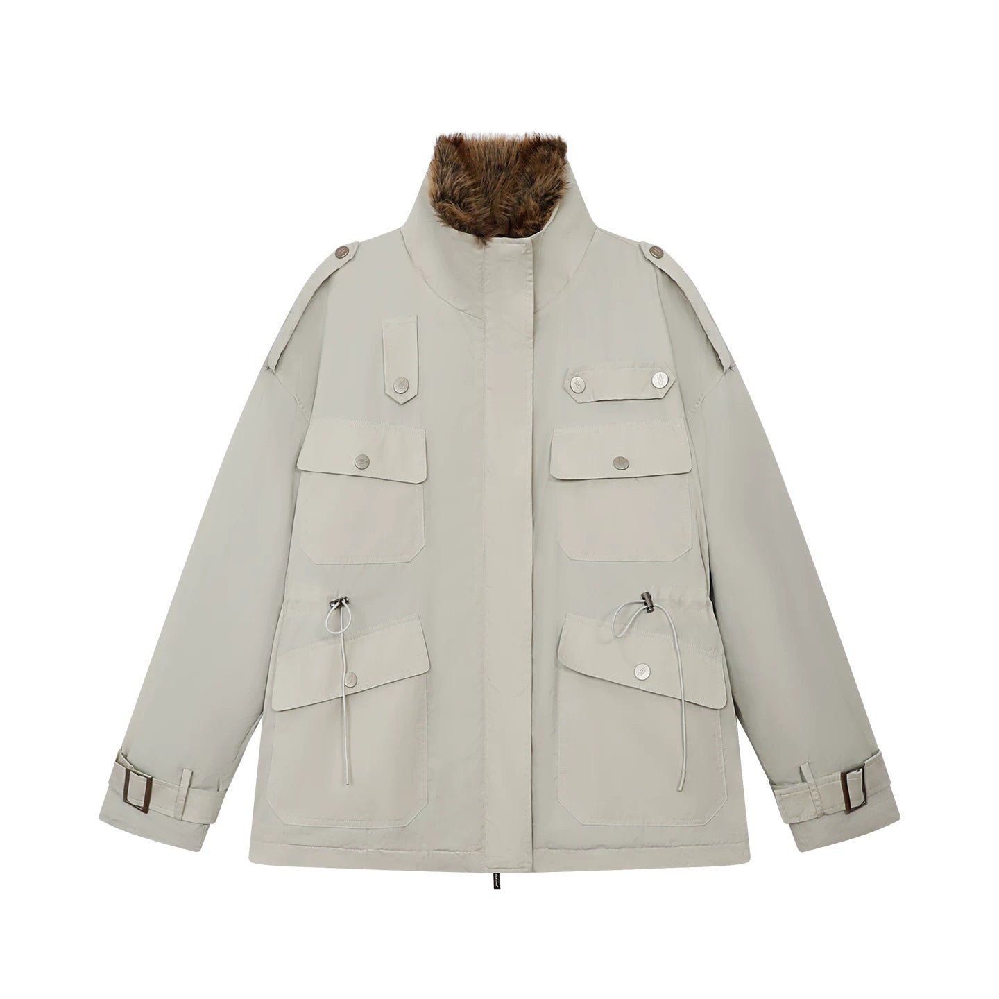 FUNKYFUN | FUNKY FUR-LINED MID-LENGTH PARKA【ID:TN00198】