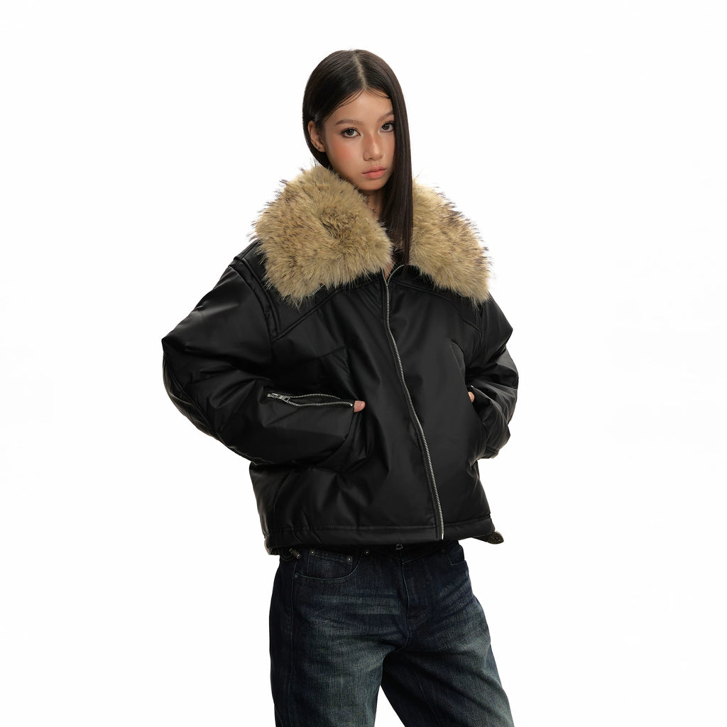 RETRO PU LEATHER JACKET