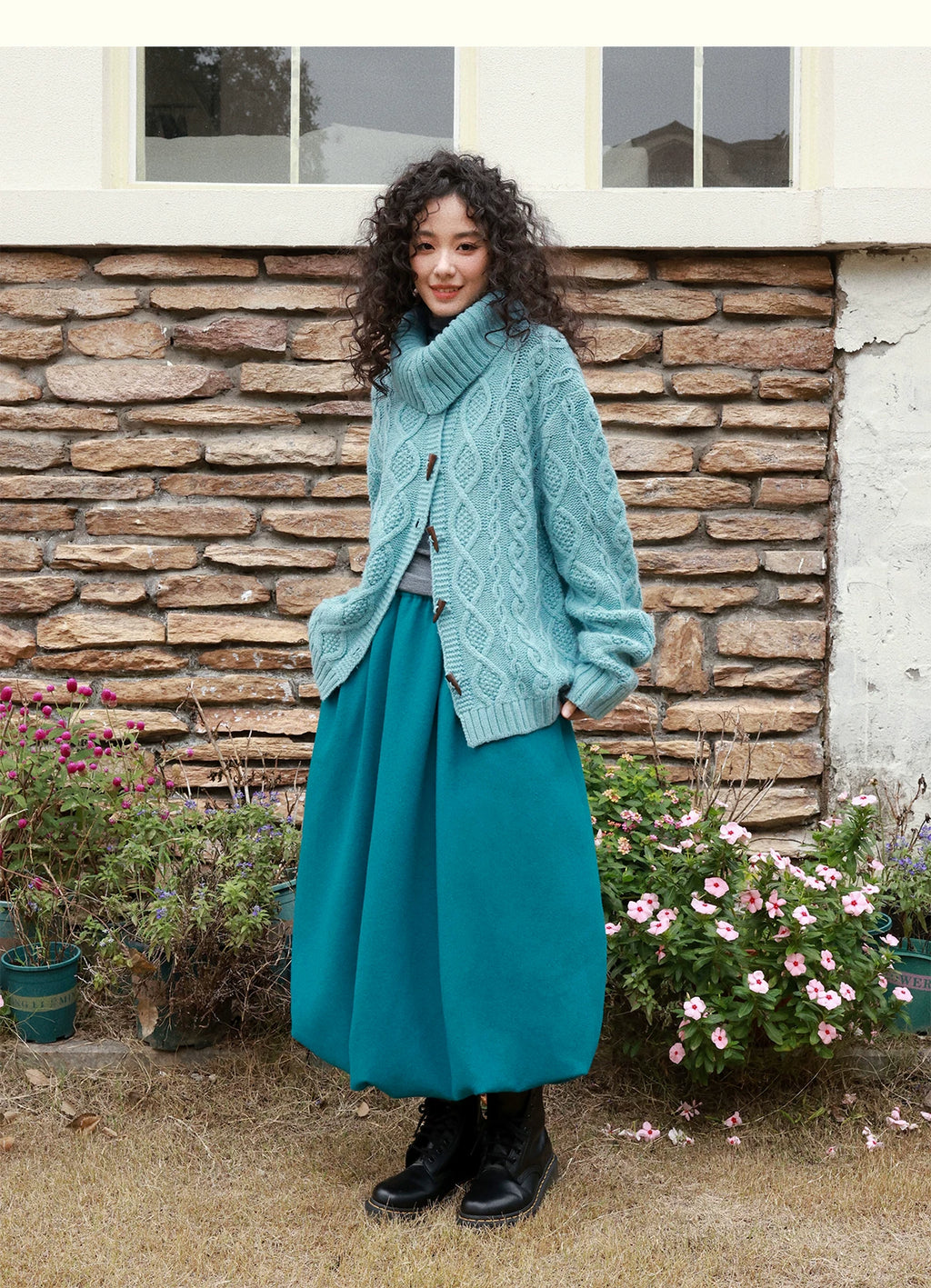 化学少女 | FLORAL KNIT CARDIGAN SWEATER【ID:TN00159】