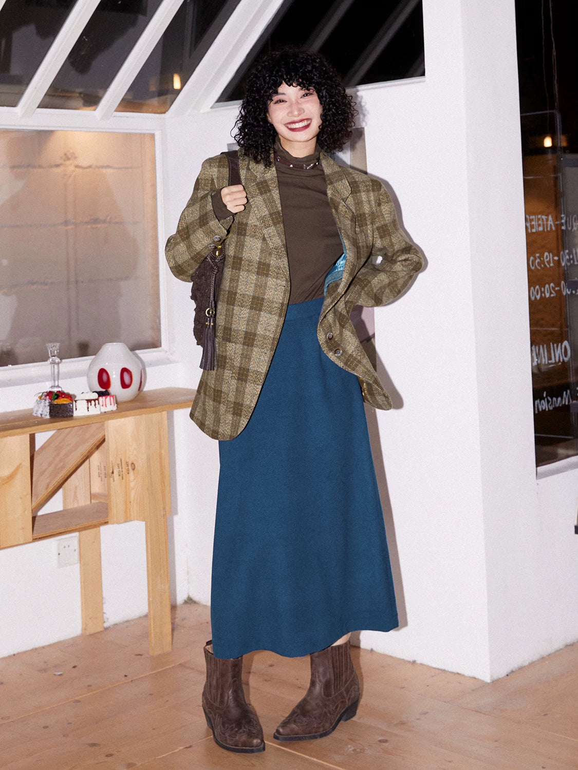 化学少女 | TWEED A-LINE SKIRT【ID:TN00164】