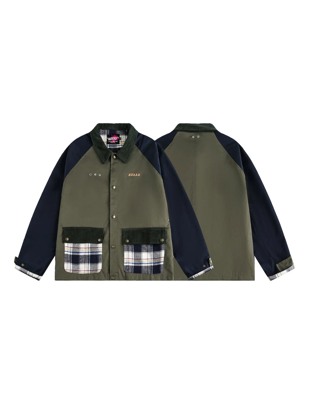 RETRO COLOR BLOCK WORKWEAR JACKET
