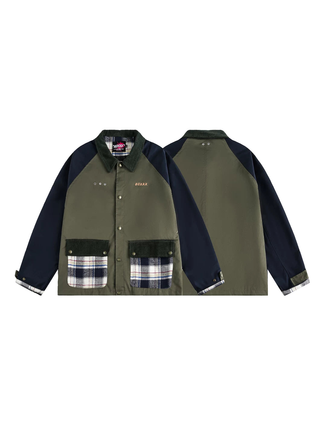 RETRO COLOR BLOCK WORKWEAR JACKET