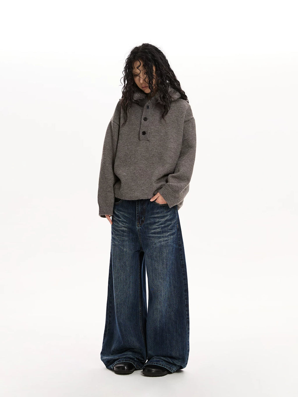 VATTY | VINTAGE WASH CAT WHISKERS JEANS【ID:TN00210】