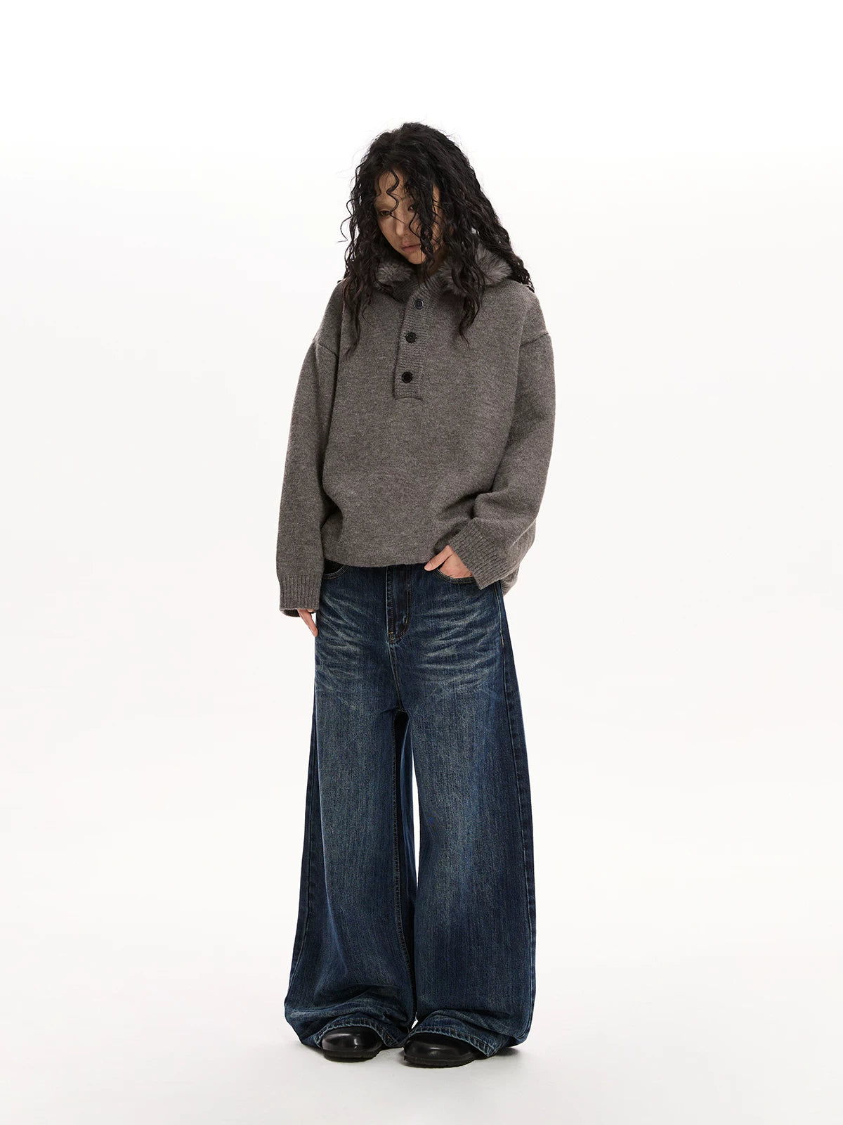 VATTY | VINTAGE WASH CAT WHISKERS JEANS【ID:TN00210】