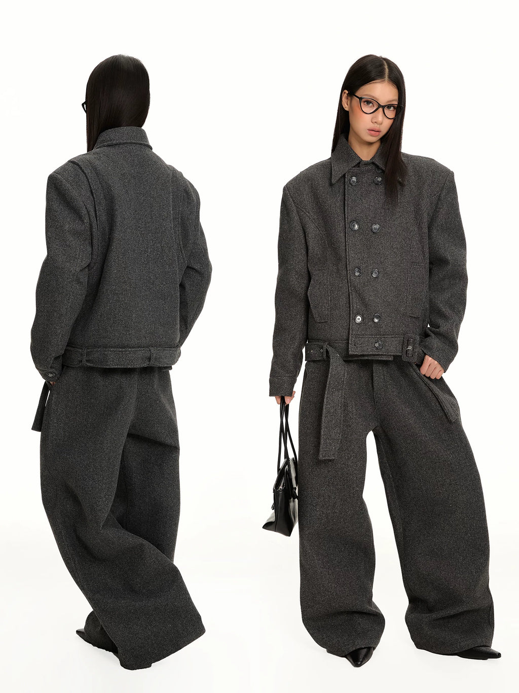 VINTAGE TWEED COMMUTER SUIT JACKET & PANTS