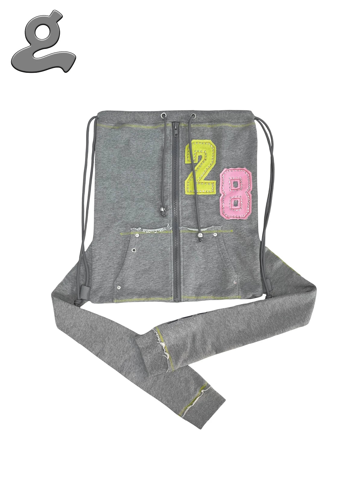 DIGITAL SWEATSHIRT WITH DRAWSTRING BAG