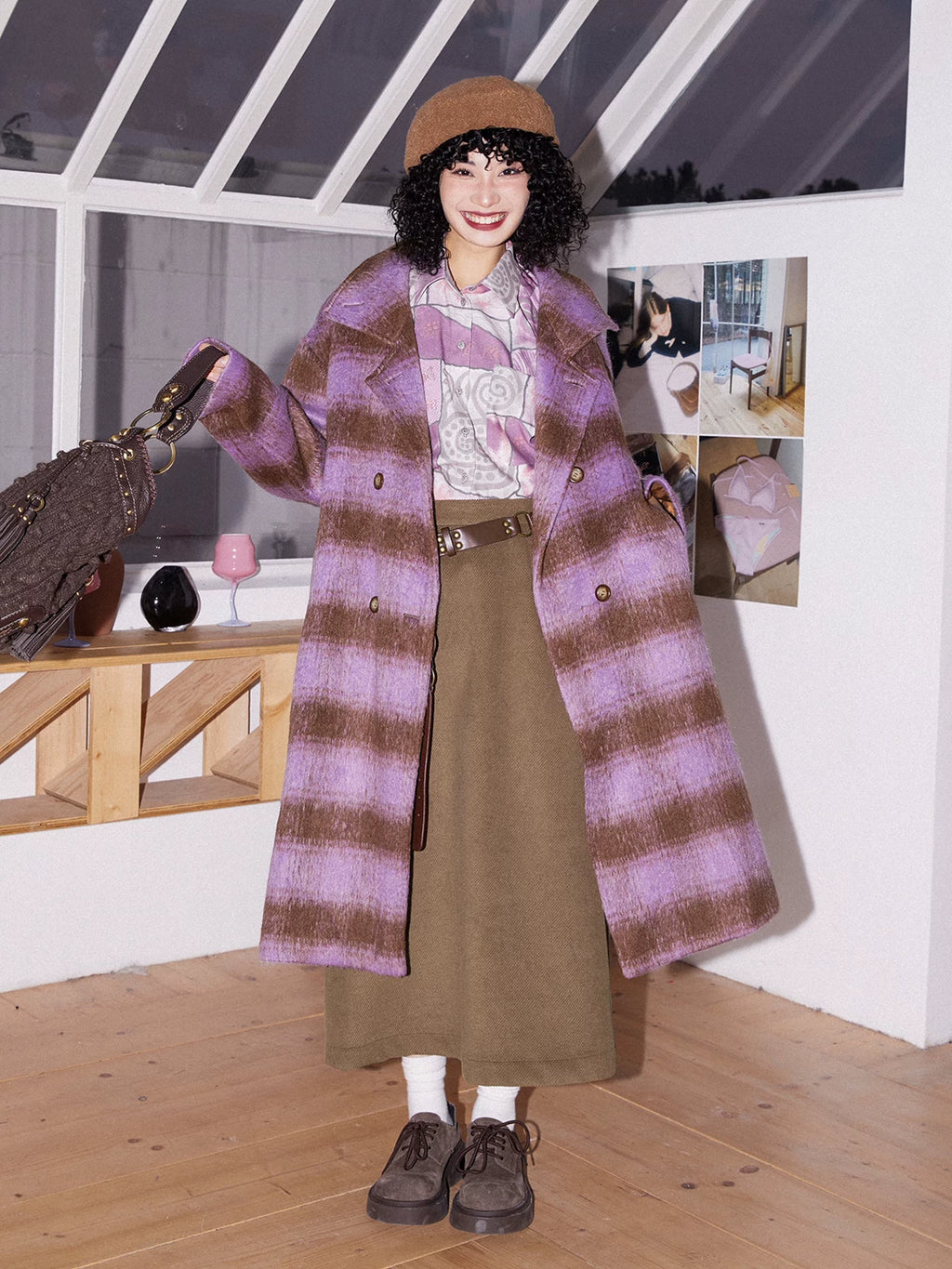 化学少女 | TWEED A-LINE SKIRT【ID:TN00164】