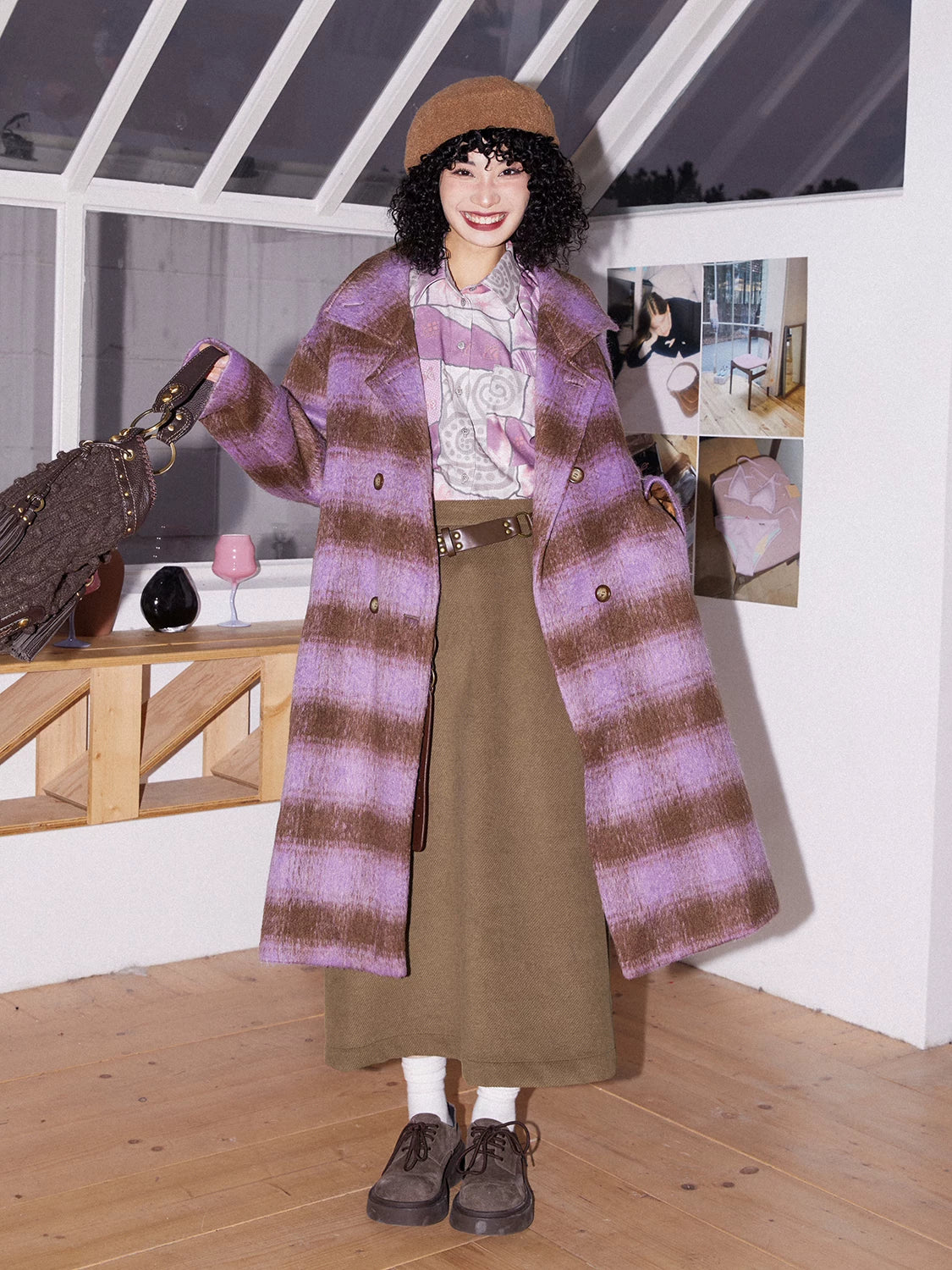 化学少女 | TWEED A-LINE SKIRT【ID:TN00164】