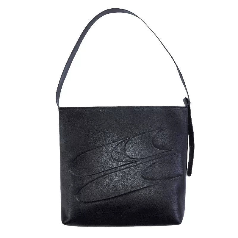 LARGE CAPACITY LEATHER TOTE BAG