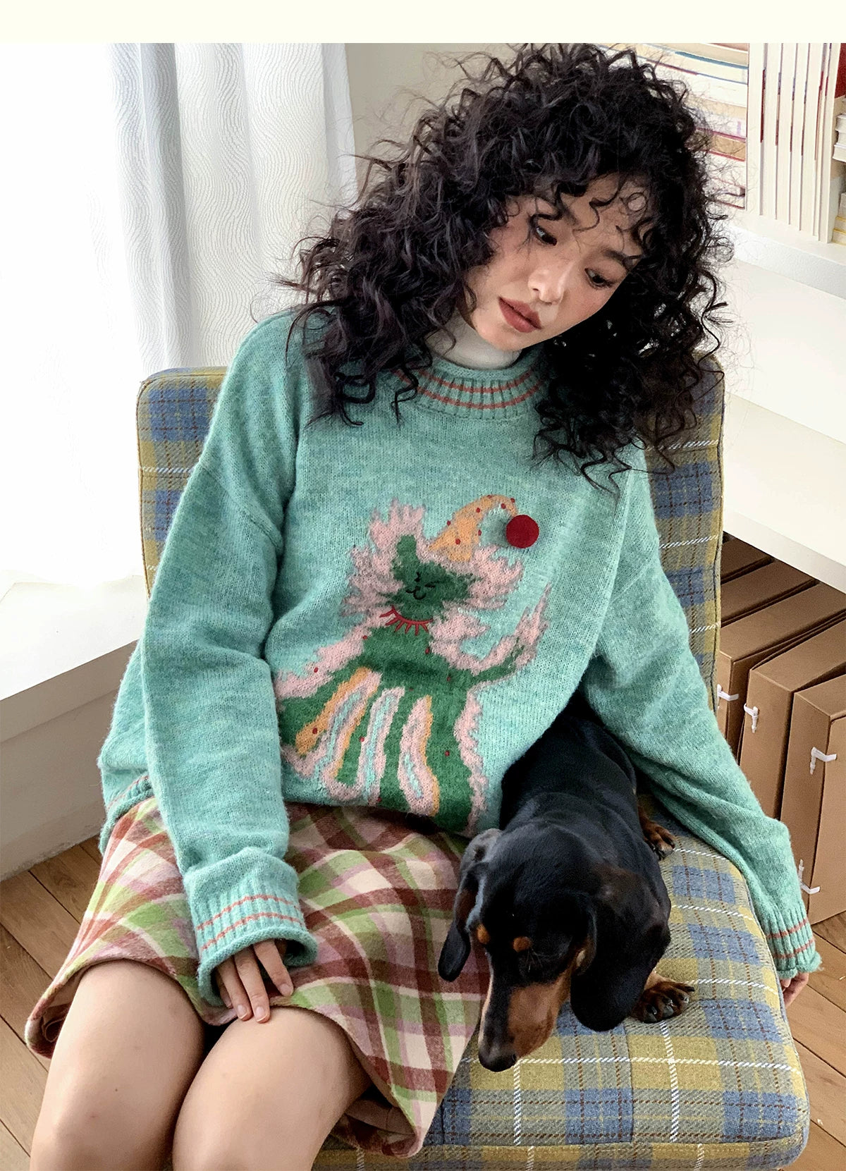 化学少女 | KNIT SWEATER WITH BOWLER HAT【ID:TN00148】